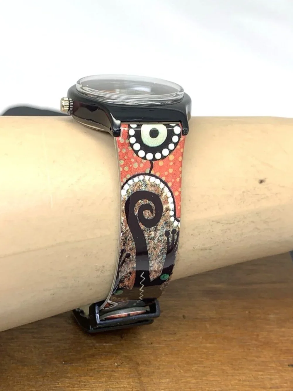 Australian Outback Unisex Watch Artist Series Quartz Vintage Rubber Strap 34mm